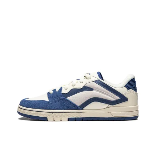 LiNing Wave Pro Slip-Resistant Shock Absorbers Низкие Кроссовки для Скейтбординга Мужские Синие Белые