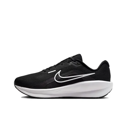Nike DOWNSHIFTER 13 Дышащий Верх Амортизаторы Низкий Топ Повседневный Городской Коммутирование Беговые кроссовки Мужской Черный Белый