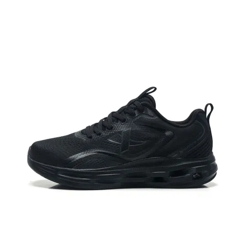 XTEP Амортизация и Дышащий Низкий Топ Беговые Кроссовки Мужские Черные