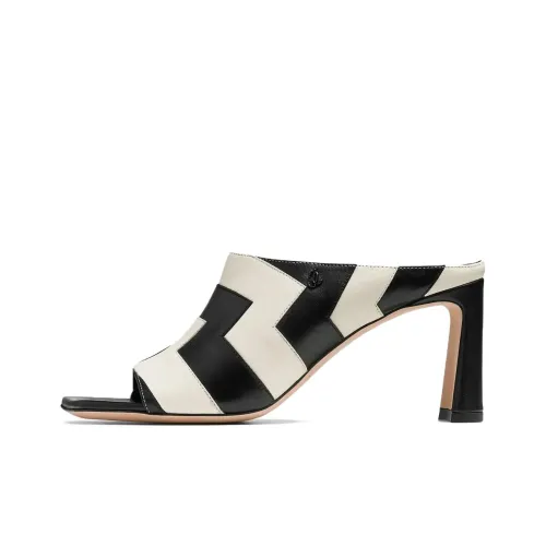 Jimmy Choo Резиновая подошва Антибактериальный Слипоны Женские Черный Белый