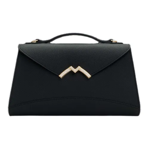 Moynat Carat Телячья кожа Одно плечо Через плечо Клатч Сумка Женская Черная