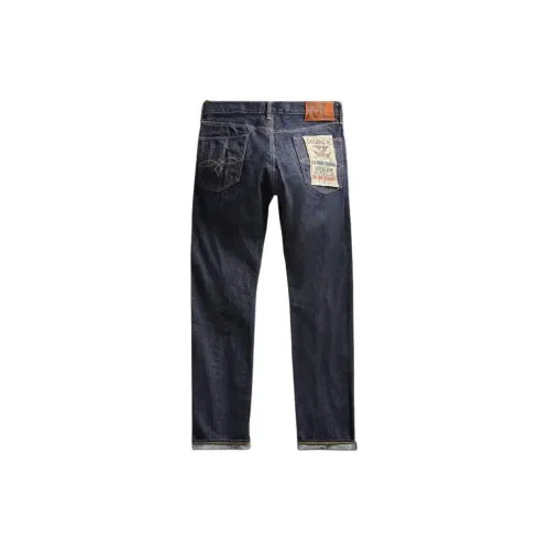 Polo Ralph Lauren Ow Straight Once Washed Selvedge Jeans Джинсы Мужские Темно-синие