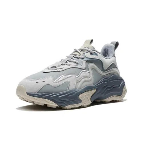 XTEP Migratory Амортизация Устойчивый к истиранию Легкий Низкий Топ Уличная обувь Мужская Голубой Серый И Элегантный Серый