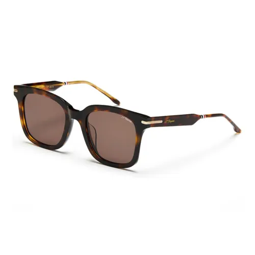 S. T.DUPONT Нерегулярная форма Солнцезащитные очки Унисекс Коричневый