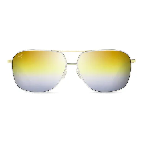 Maui Jim Металл Aviator Солнцезащитные очки Женские Золото