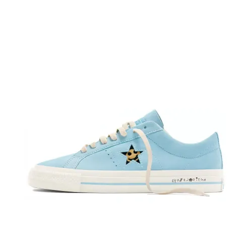 GOLF WANG x Конверс One Star Pro Slip-резистентная абразионная защита Низкий топ Скейтборд Кроссовки Унисекс Синий