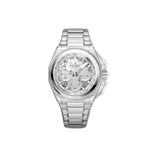 Zenith Автоматический Механический Механизм Мужские Часы 45 мм Серебряный