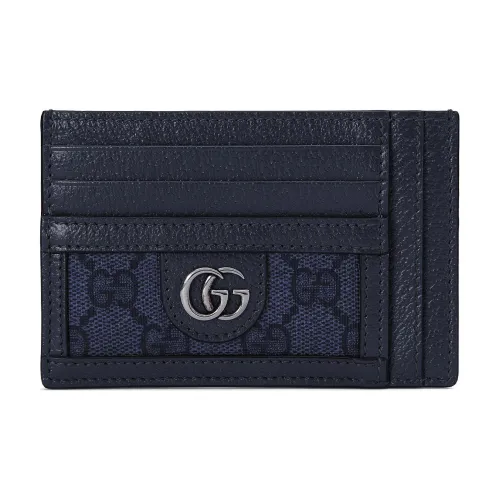 GUCCI Ophidia Холст и Кожа Держатель для Карт Мужской Синий и Темно-Синий