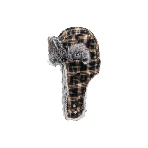 New Era Хлопок Шапки-ушанки Унисекс Коричневый