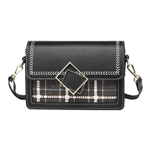 AUGTARLION Искусственная кожа Маленькая квадратная сумка Сумка через плечо Стандартная Женская Черная