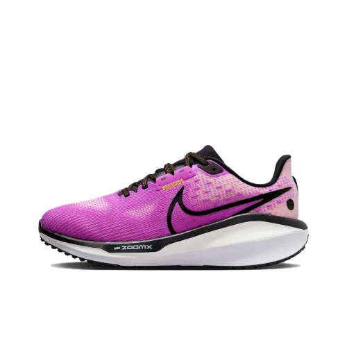 Nike Air Zoom Vomero 17 Устойчивый к истиранию Дышащие Низкие Кроссовки для Бега Женские Фиолетовые Белые