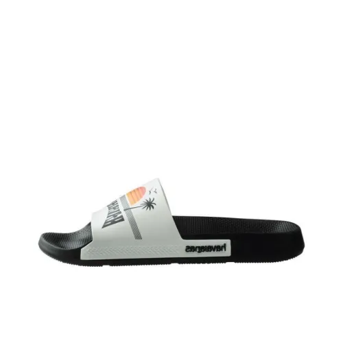 Havaianas Slide Слипоны с принтом Унисекс Черный Белый