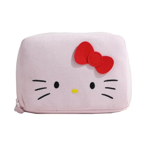Sanrio Hello Kitty Polyester Portable Storage Travel Makeup Bag Small Women's Pink