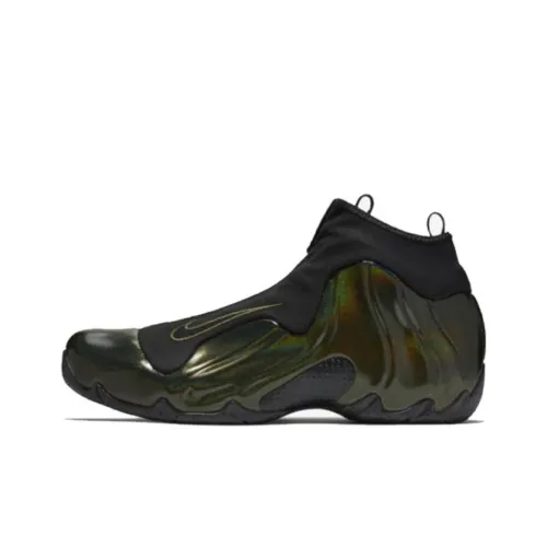 Nike Air Flightposite MID Топ Винтажные баскетбольные кроссовки Мужские Армейский зеленый