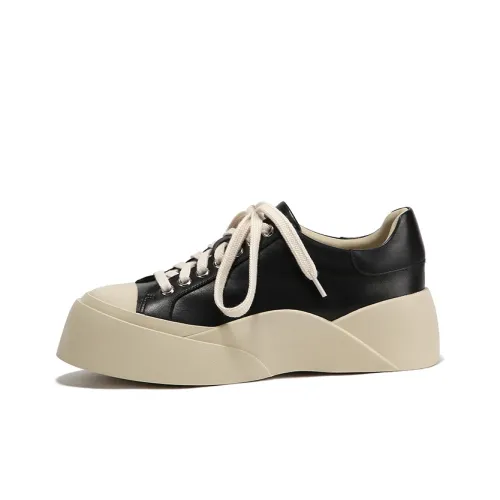 BELLALILY Антискользящая и износостойкая визуально увеличивающая рост низкая верхняя обувь для скейтбординга женская