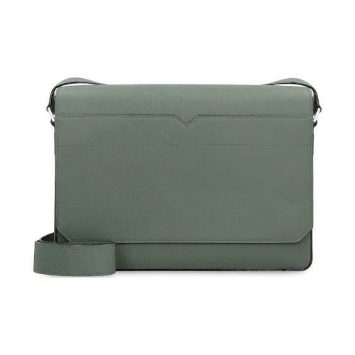 Valextra Телячья кожа Сумка через плечо Сумка на плечо Мужская Зеленая