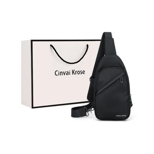 CinvaiKrose Сумка через плечо Спортивная сумка-слинг Маленькая Мужская Черная Серая