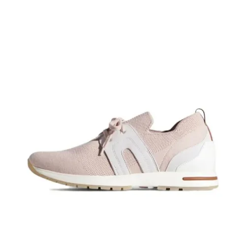 Loro Piana Низкий топ Повседневная обувь Женская Белая Розовая