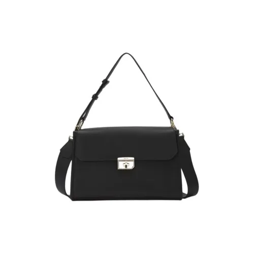 BALLY Сумка из коровьей кожи сумка через плечо сумка на плечо средний размер женская черная