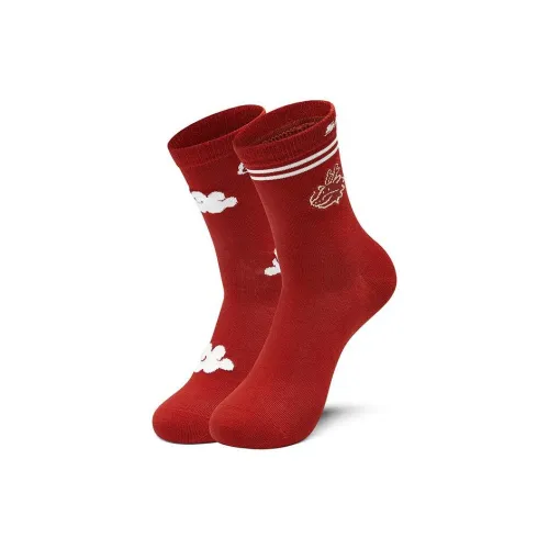 Skechers Новогодний 2 шт Кирпично-красный/03LZ Унисекс MID Носки до икры