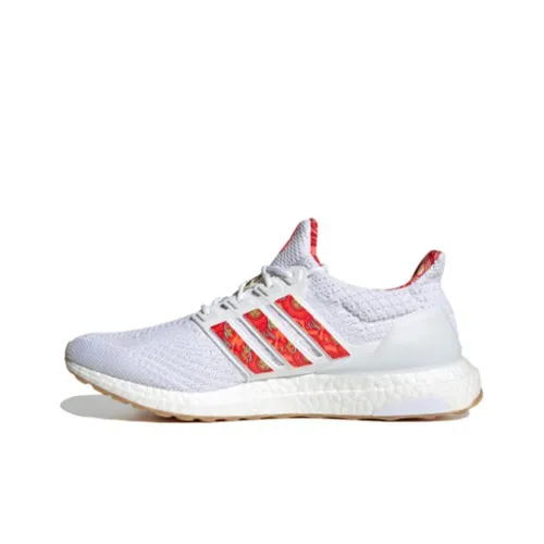 Adidas ULT Дышащий и Устойчивый к истиранию Низкий Топ Повседневные Беговые кроссовки Унисекс Белый Красный