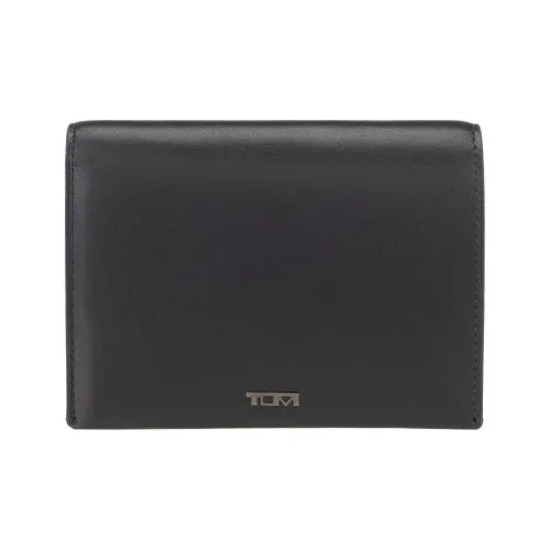 TUMI Телячья кожа Держатель для карт Держатель для паспорта Мужской Черный