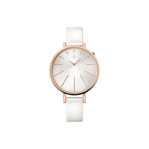 Calvin Klein Ladies Collection Женские часы Кварцевый механизм Кожаный ремешок Серебристый циферблат Женские часы