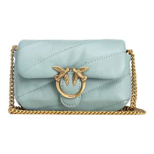 PINKO Love Bag Овчина Сумка через плечо Сумка на плечо Женская Светло-синяя