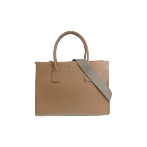 Furla Кожа Тоут Сумка Сумка для покупок Сумка через плечо Сумка Большая Женская Карамельно-коричневая