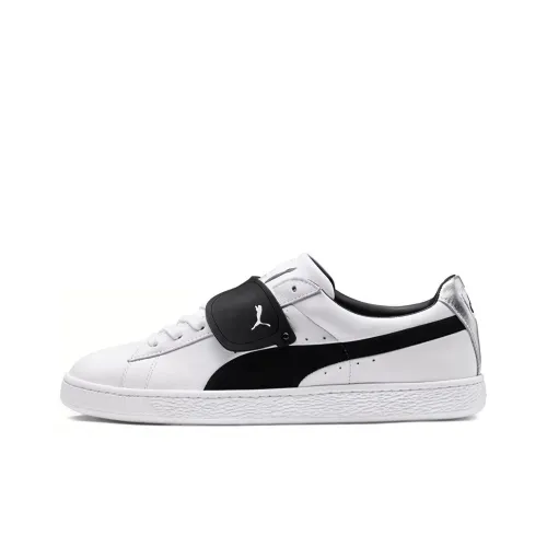 PUMA Suede Series Классический Karl Lagerfeld Низкие Кроссовки для скейтбординга Унисекс Черно-белые