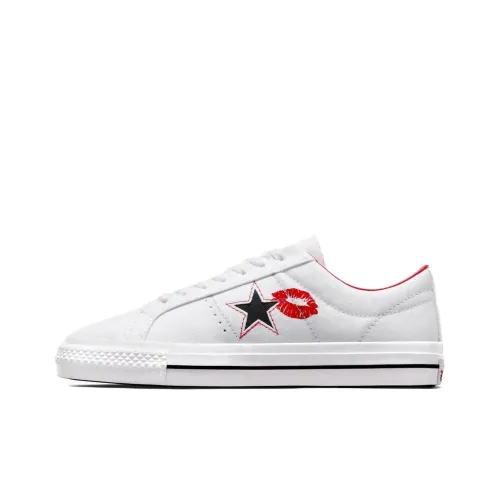 Конверс ONE STAR противоскользящие устойчивые к истиранию низкие кеды для скейтбординга Женские Белые