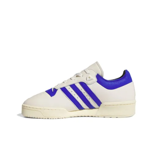 Adidas Originals RIVALRY 86 Low Устойчивые к истиранию Дышащие Низкие Кроссовки для скейтбординга Унисекс Белый Синий