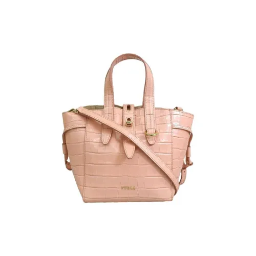 Furla Net Collection Кожа Тоут Сумка Сумка для покупок Сумка через плечо Сумка мини Женская Розовая