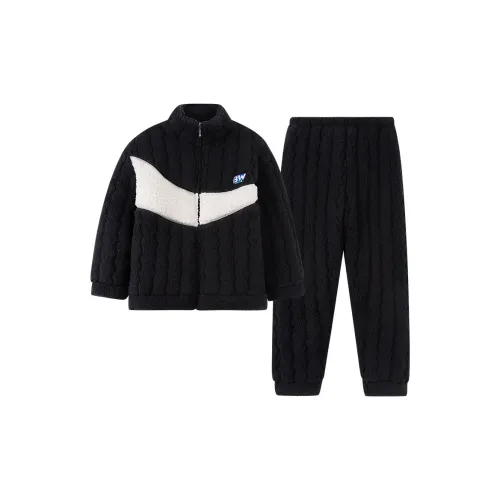 Qin Jing Пижамный комплект Мужской Угольный черный