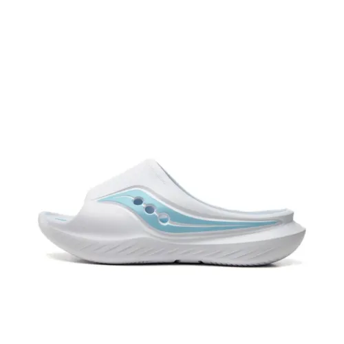 Saucony Cradle Slip-Resistant Abrasion-Resistant Слипоны Унисекс Белый Светло-Синий