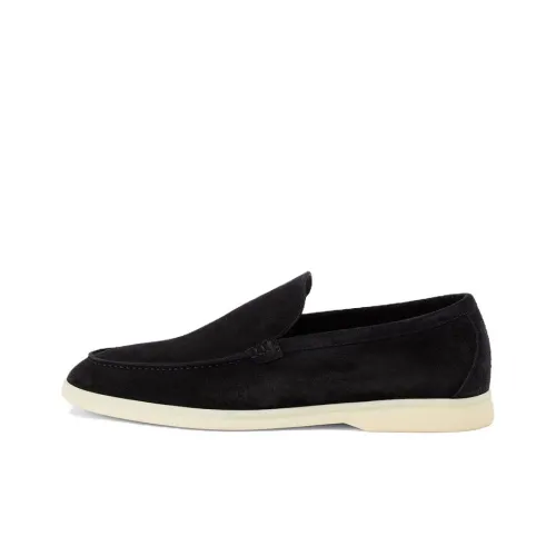 Loro Piana Summer Walk Лоферы Черные Мужские