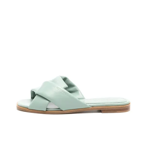 Ferragamo Слипоны Женские Зеленые