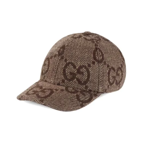 GUCCI Шерсть Бейсболки Мужские Коричневые