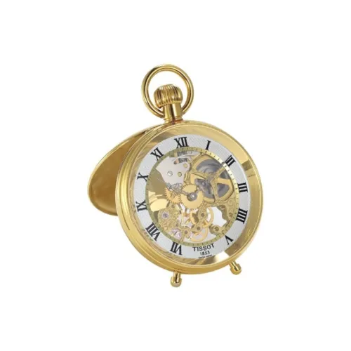 TISSOT Mechanical Механизм Латунь Карманный Часы 49 мм Унисекс Серебряный