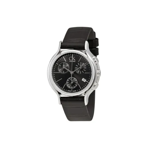 Calvin Klein Ladies Collection Женские часы Кварцевый механизм Естественная кожа Ремешок 34 мм Черный циферблат Женские часы