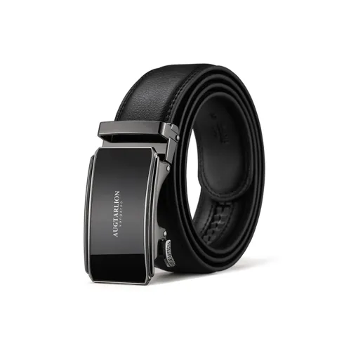 AUGTARLION Юность Бизнес Автоматическая застежка Повседневный Брюки Обхват талии Ремень Коровья кожа Ремни Мужской Черный 3,5 см
