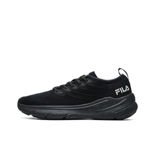 FILA Fashion Sneakers Low Топ Повседневные Беговые Кроссовки Мужские Черные Однослойные