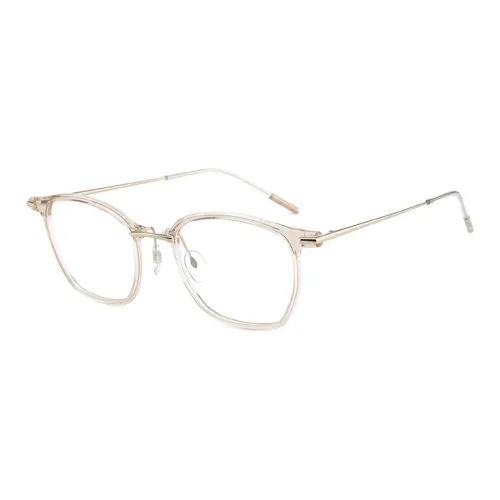 VOSS Пластиковая оправа Квадрат OPTICAL Унисекс Transparent Light Чайный коричневый