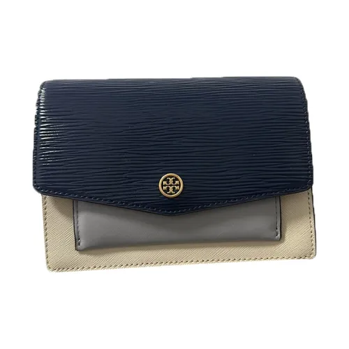 TORY BURCH Robinson Коровья кожа Аккордеонная сумка Сумка Сумка через плечо Сумка через плечо Средний Женская Морской синий