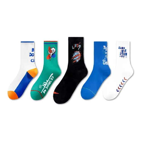 LUOLIAN Носки Crew Унисекс упаковка из 5 пар