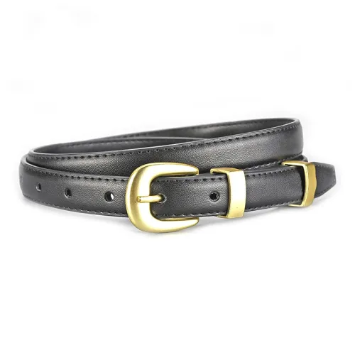 PISHUSHU Тонкий Обхват талии Модный Универсальный Ремни из коровьей кожи Женские Черный Коричневый Ширина 2 см