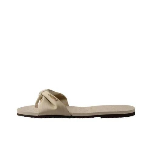Havaianas Противоскользящие устойчивые к истиранию противогрибковые шлепанцы женские бежевые
