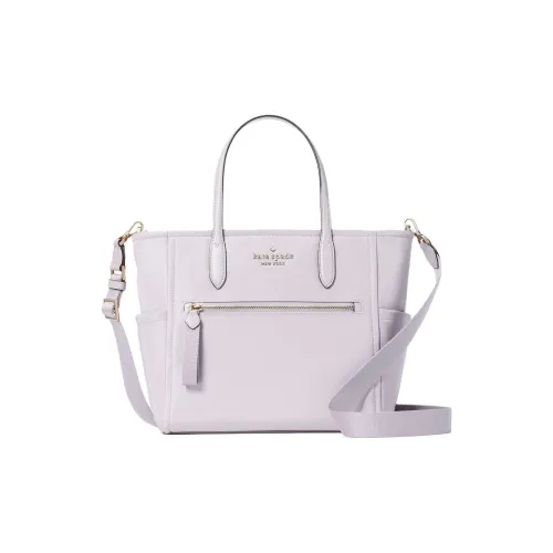 Kate Spade Нейлон с ПВХ Сумка через плечо Сумка среднего размера Женская Светло-фиолетовая
