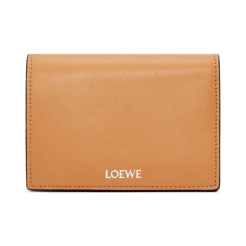 LOEWE Яркий Nappa Телячья кожа Кошелек Мужской Теплый Пустыня Черный