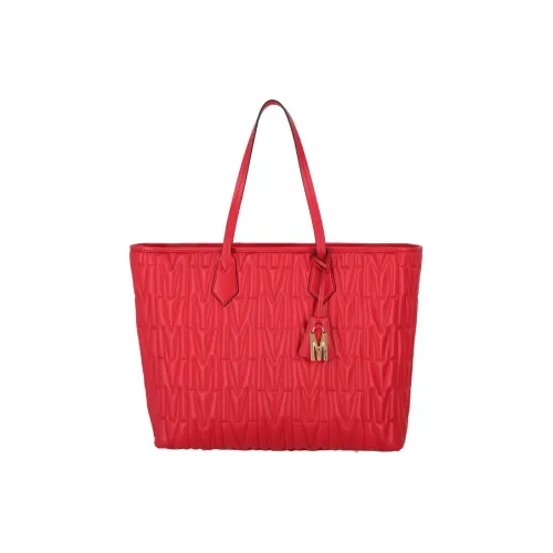 MOSCHINO Кожа Тоут Сумка Сумка для покупок Сумка Сумка через плечо Женская Красная